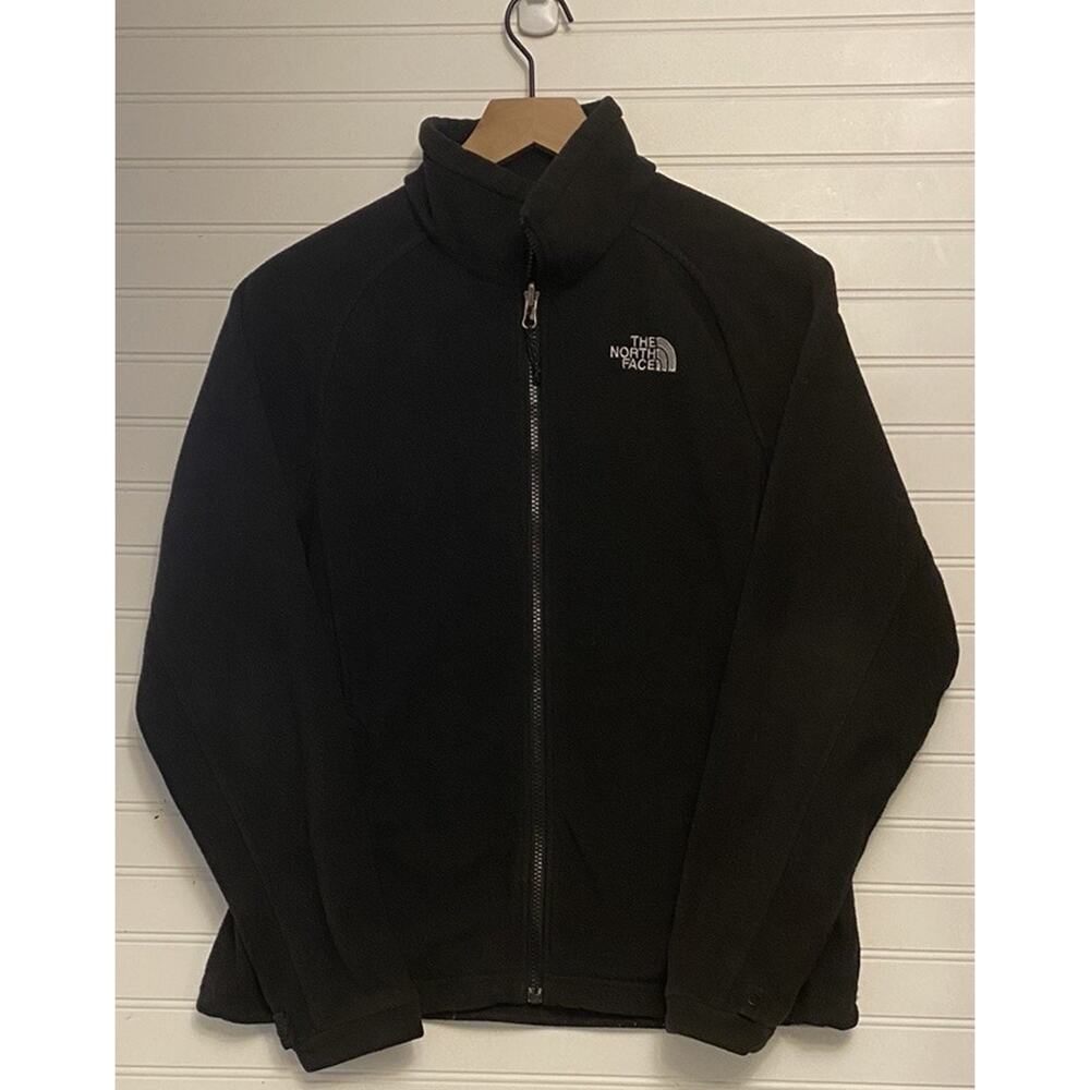 The North Face Fleece Jacket Black Polyester Size Medium Adult Womens